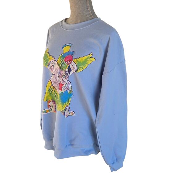 Philadelphia Phillies Phanatic Crewneck Sweatshirt Powder Blue Large NEW - Picture 6 of 6